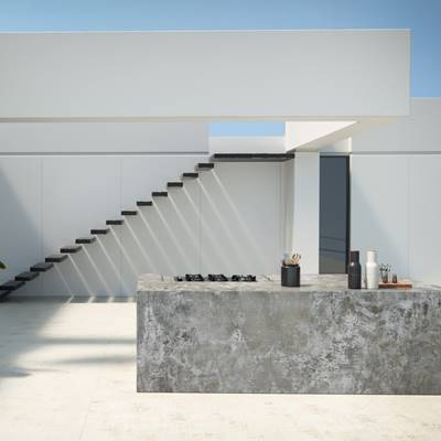 betonoptik aussenküche