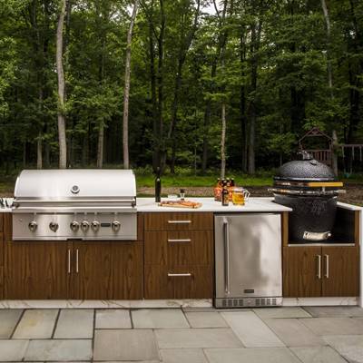 marmor block outdoor küche